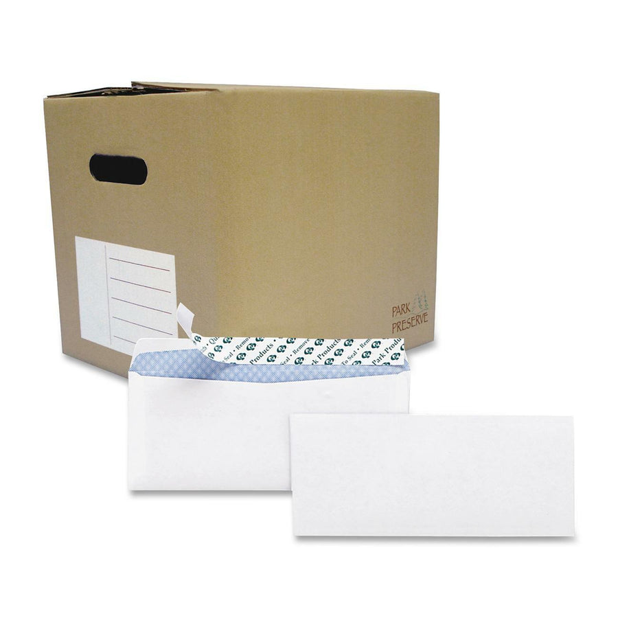 Quality Park Redi-Strip Business Envelope, Blue, Wove, 24 lb, Dust-free, 1000 / Carton, QUA69122B