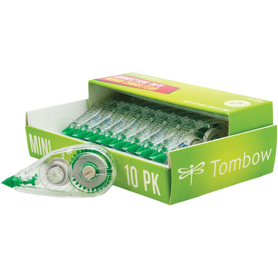 Tombow Mini Mono Correction Tape Dispensers, White, 10 / Pack, TOM68722