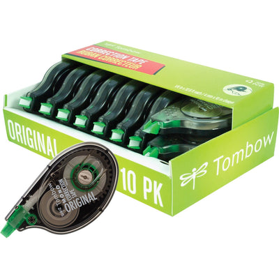 Tombow Original Mono Correction Tape, White, 10 / Pack, TOM68720