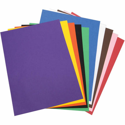 Dixon Ticonderoga Tru-Ray Heavyweight Construction Paper, Assorted, 1 Pack, PAC103095