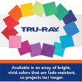 Dixon Ticonderoga Tru-Ray Heavyweight Construction Paper, Assorted, 1 Pack, PAC103095