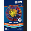 Dixon Ticonderoga Tru-Ray Construction Paper, Black, 1 Pack, PAC103029