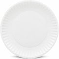AJM Packaging Green Label 6" Green Label Economy Paper Plates, White, 10 / Carton, AJMPP6GRE