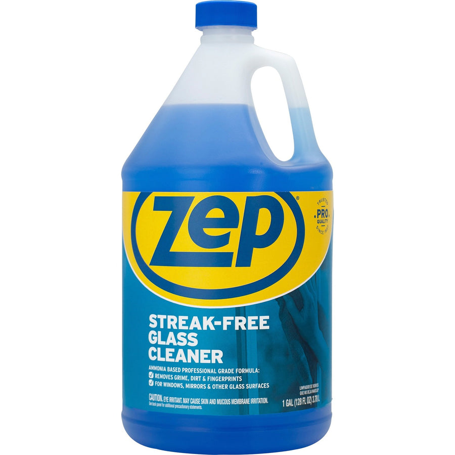 Zep Streak-free Glass Cleaner, Blue, Heavy Duty, ZPEZU1120128