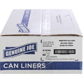 Genuine Joe Flexible Drawstring Trash Can Liners, Black, 1 Carton, GJO01230