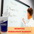 Genuine Joe Dry Erase Board Cleaning Wipes, White, GJO75627