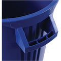 Genuine Joe Heavy-Duty Trash Container, Blue, 32 gal, GJO60464