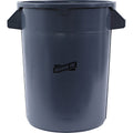 Genuine Joe Heavy-Duty Trash Container, Gray, 32 gal, GJO60463