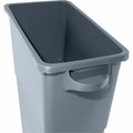 Genuine Joe 23-gallon Space-Saving Waste Container, Gray, GJO60465