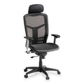 Lorell ErgoMesh Series Mesh High-Back Office Chair, Black, LLR60324