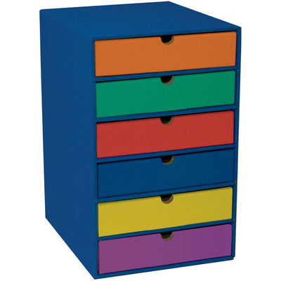 Dixon Ticonderoga Classroom Keepers 6-Shelf Organizer, Blue, PAC001312