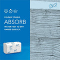 Kimberly-Clark Scott Pro Scottfold Multifold Paper Towels with Fast-Drying Absorbency Pockets, White, 25 / Carton, KCC01980