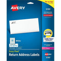 Avery Easy Peel Address Labels, 2/3"x1-3/4" 1,500 Labels (5195), White, 1 Pack, AVE5195