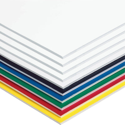 Dixon Ticonderoga UCreate Foam Board, Assorted, 10 / Carton, PAC5554