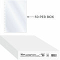 C-Line A4 Size Top-Loading Sheet Protectors, Clear, 8 1/4" Width x 11 3/4" Length, 50 / Box, CLI08037