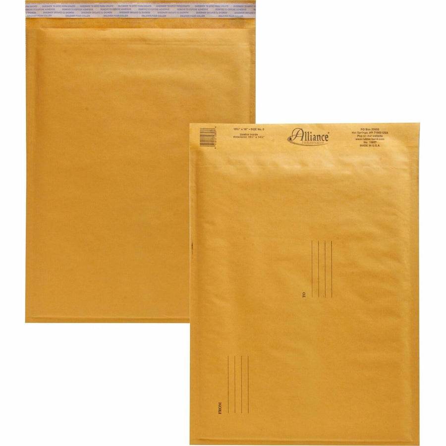 Alliance Rubber Kraft Bubble Mailers, 25 / Carton — view 1