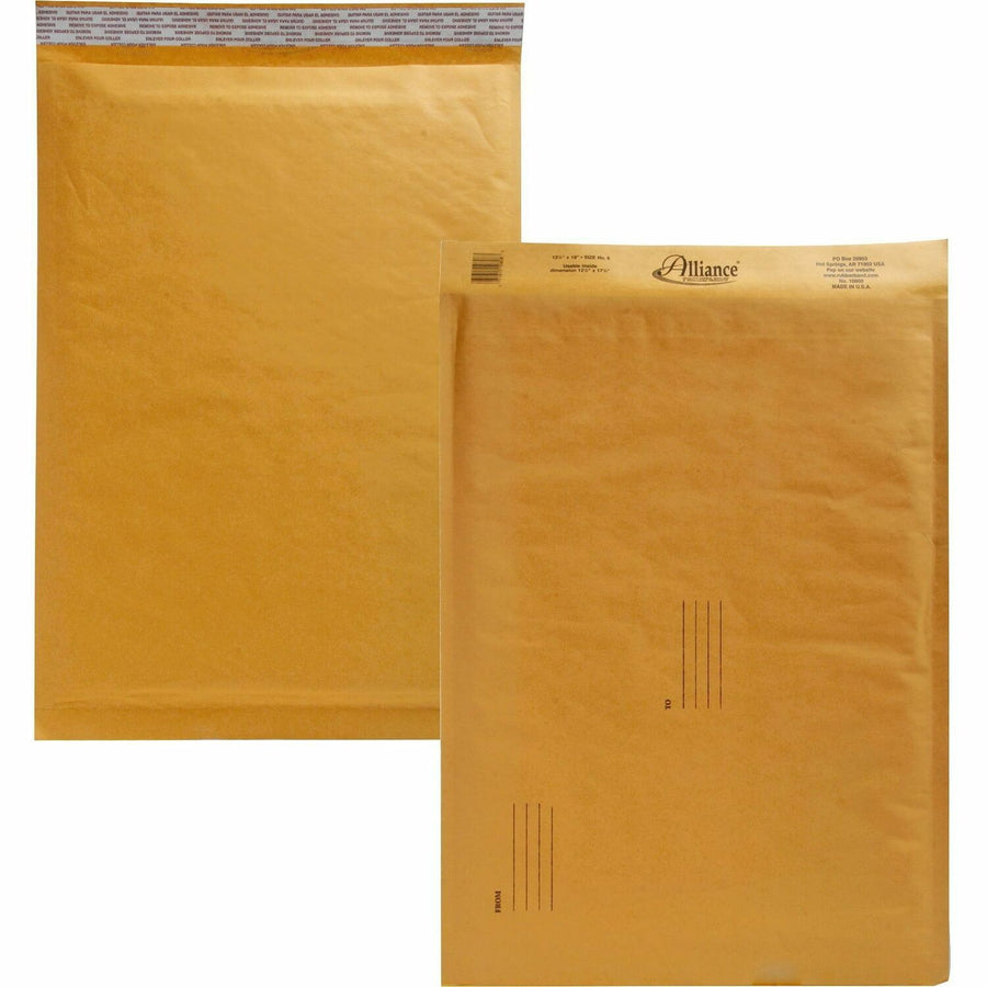Alliance Rubber Kraft Bubble Mailers, 25 / Carton — view 1