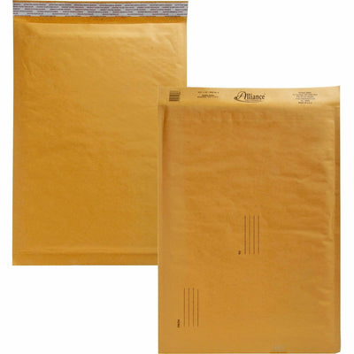 Alliance Rubber Kraft Bubble Mailers, 25 / Carton, ALL10808