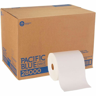 Georgia Pacific . Pacific Blue Select Premium Paper Towel Roll, White, 12 / Carton, GPC28000