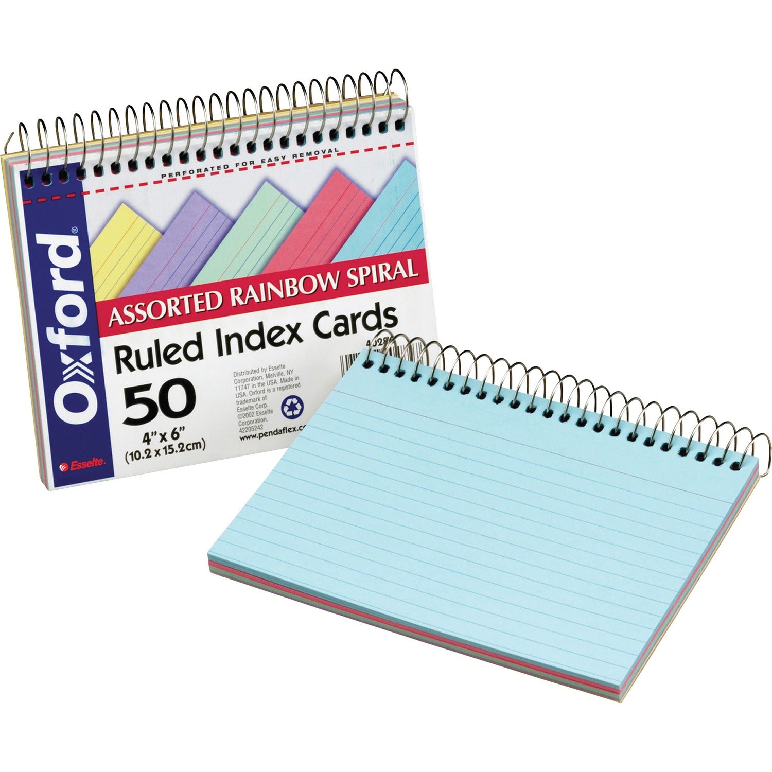 TOPS Oxford Spiral Bound Ruled Index Cards, 1 Each