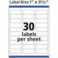 Avery Address Labels, Matte, 1 Box, AVE55160