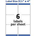 Avery Repositionable Labels, Sure Feed, 3-1/3"x4", 600 Labels (55164), Matte, 1 Box, AVE55164