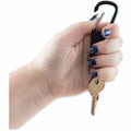 Advantus Carabiner Key Chain, Black, 10 / Pack, AVT75556