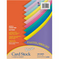 Dixon Ticonderoga Pacon Cardstock Sheets - Assorted, 8 1/2" x 11", 1 Pack, PAC101195
