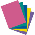 Dixon Ticonderoga Pacon Cardstock Sheets - Assorted, 8 1/2" x 11", 1 Pack, PAC101195