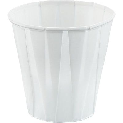 Dart Container Solo 3.5 oz Treated Paper Souffle Portion Cups, White, 100 / Pack, SCC4502050