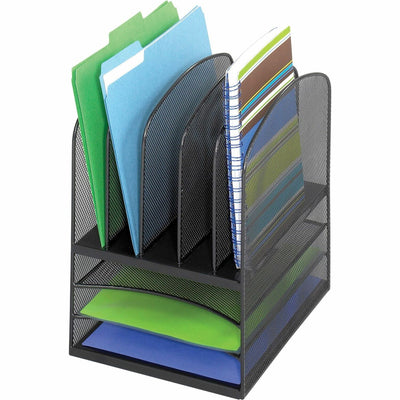 Safco Onyx Mesh Letter Tray Desktop Organizer, Black, SAF3266BL