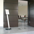 Durable Office Info Sign Duo Floor Sign Stand, Aluminum, DBL481423