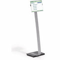 Durable Office Info Sign Duo Floor Sign Stand, Aluminum, DBL481423
