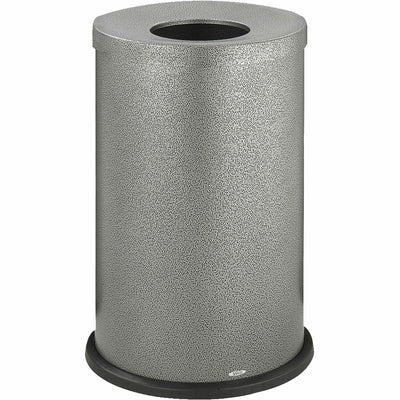 Safco Open Top Speckled Waste Receptacle, Black Speckle, 35 gal, SAF9677NC