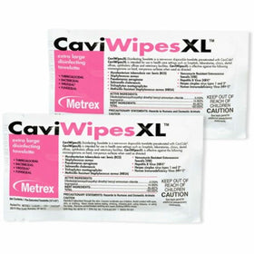 Metrex Research Caviwipes XL Disinfecting Towelettes, White, 50 / Box, MRXMACW078155