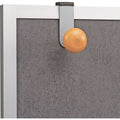 Alba Cubicle Single Garment Peg, Brown, ABAPM1PARTBO