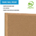 Bi-silque S.A MasterVision Earth Series Recycled Cork Bulletin Boards, BVCSB0420001233
