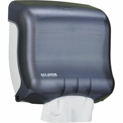 San Jamar UltraFold Towel Dispenser, Pearl Black, 400 x Sheet Multifold, SJMT1750TBK