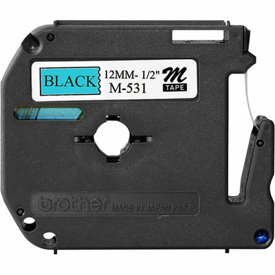 Brother P-touch P-touch Nonlaminated M Series Tape Cartridge, Black, /BX 3BX/BD 2BD/CT — view 1