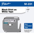 Brother P-touch P-touch Nonlaminated M Series Tape Cartridge, White, BRTM231