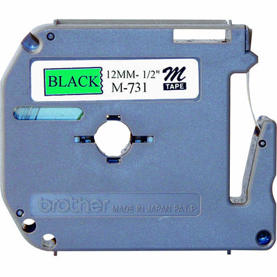 Brother P-touch P-touch Nonlaminated M Series Tape Cartridge, Black, /BX 3BX/BD 2BD/CT — view 1