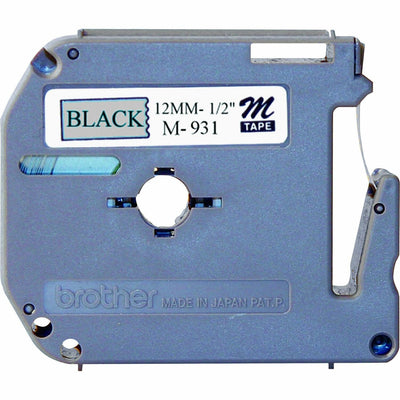 Brother P-touch Nonlaminated M Series Tape Cartridge, Silver, /BX 3BX/BD 2BD/CT — view 1