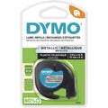 Newell Dymo LetraTag Label Maker Tape Cartridge, Silver, DYM91338