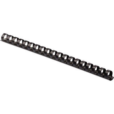 Fellowes 19-ring Plastic Comb Binding, Black, 8 1/2" Width x 11" Length, 25 / Pack, FEL52323