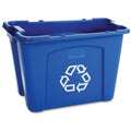 Rubbermaid Commercial 14-gallon Recycling Box, Blue, RCP571473BE
