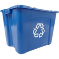 Rubbermaid Commercial 14-gallon Recycling Box, Blue, RCP571473BE