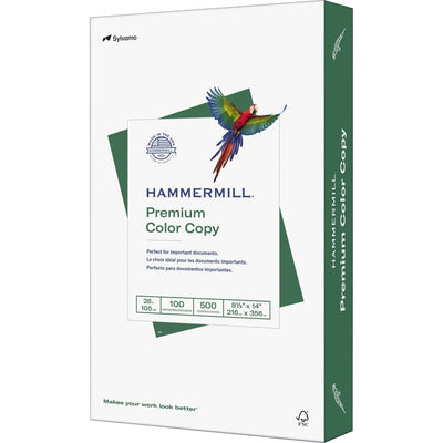 International Paper Company Hammermill Premium Color Copy Paper - White, 8 1/2" x 14", 500 / Ream, HAM102475