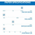 International Paper Company Hammermill Colors Recycled Copy Paper - Canary, 8 1/2" x 14", 10 / Pack, HAM103358