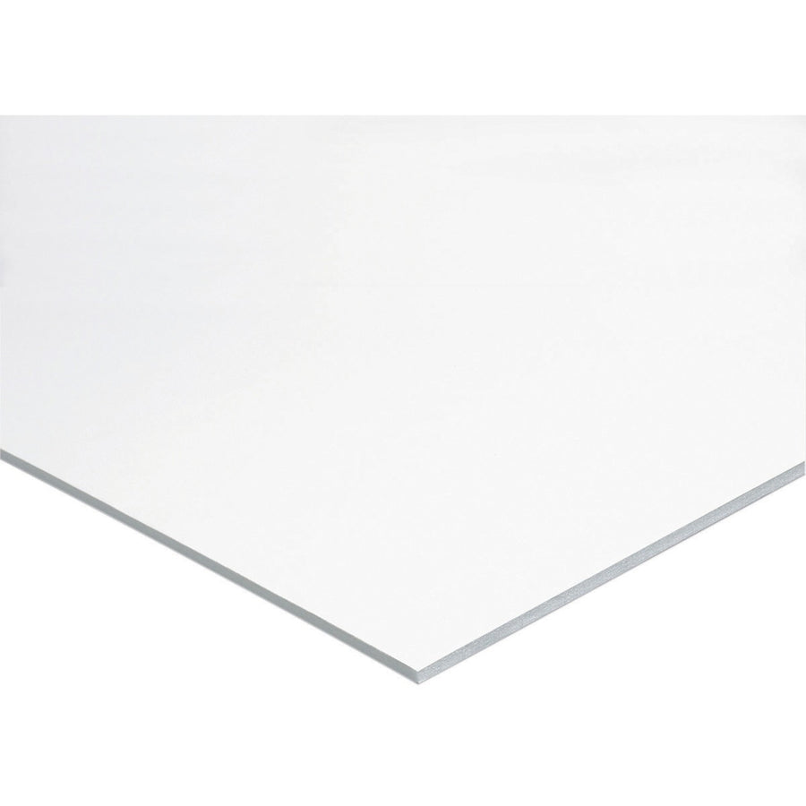 UCreate Foam Board, Fome-Cor, 30" x 20", White, Polystyrene, 187.5 mil, Smooth Surface, 25 / Carton, PAC5540