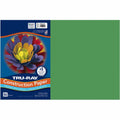 Dixon Ticonderoga Tru-Ray Heavyweight Construction Paper, Holiday Green, 1 Pack, PAC102961